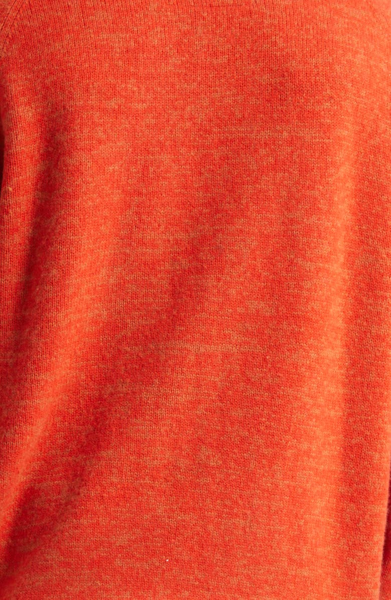 FRENCKENBERGER Big Cashmere & Wool Crewneck Sweater, Alternate, color, Red / Orange
