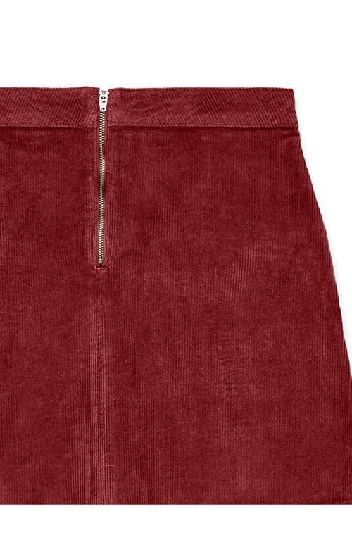 Vero Moda Kata Corduroy Miniskirt In Red