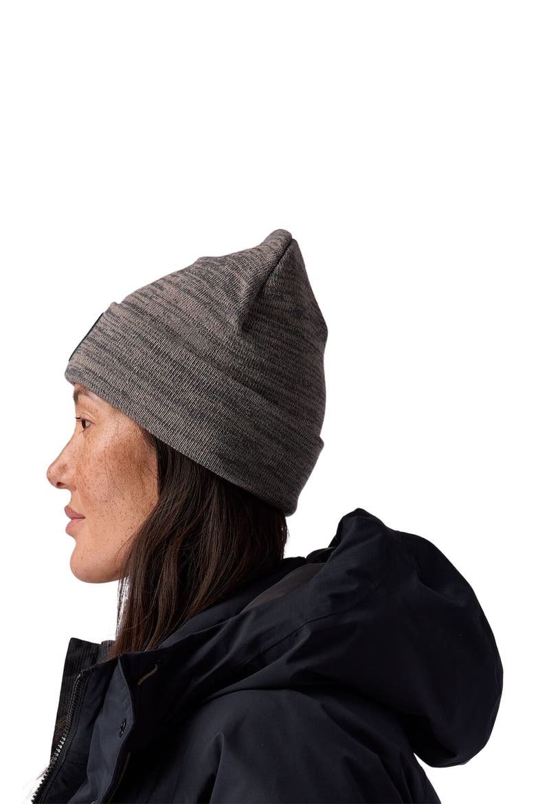Patch Goat Beanie, Alternate, color, Heather Goat Gray