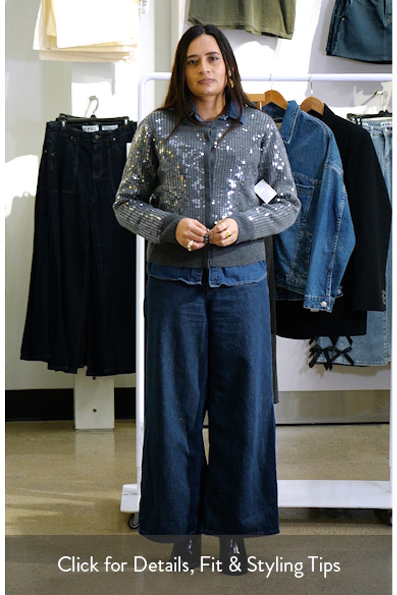 Sequin Wool & Cashmere Cardigan video
