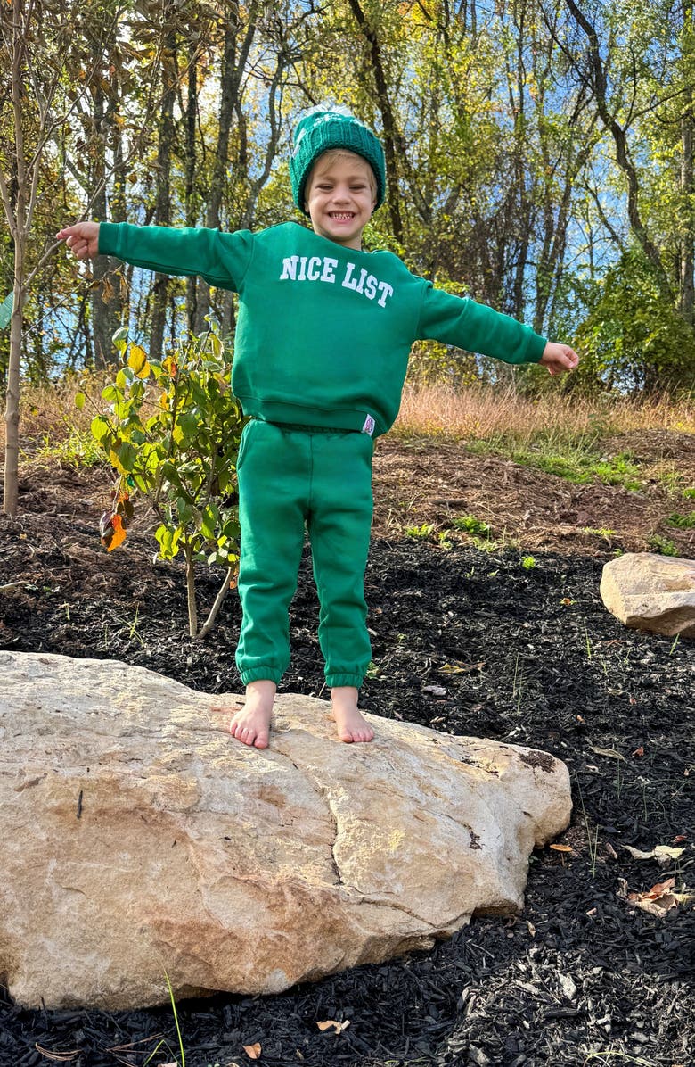 Bits & Bows Evergreen Knit Hat/Mittens Bundle, Alternate, color, Green