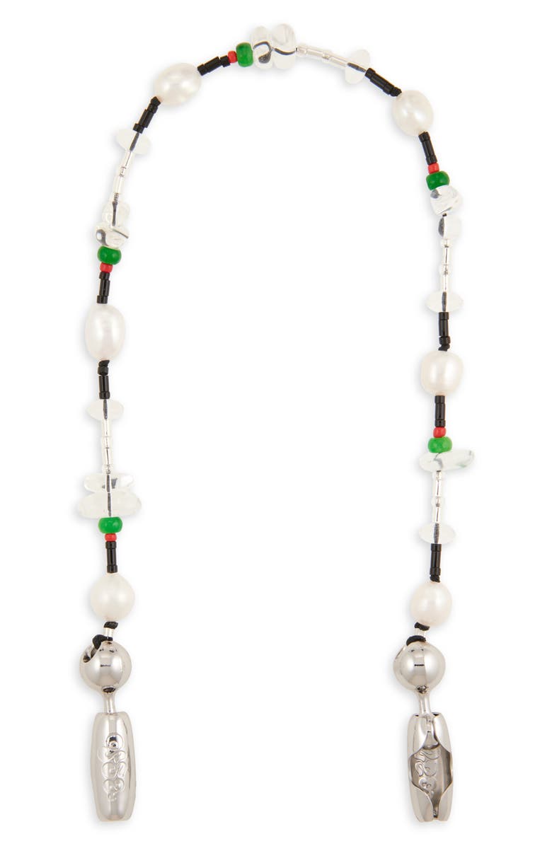 ossa Martini Freshwater Pearl Wrist Strap for iPhone Case, Main, color, 