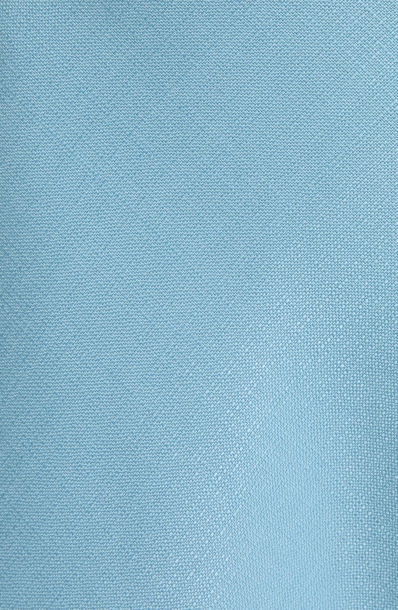 Valentino Garavani V-Detail Crepe A-Line Canvas Skirt, Alternate, color, Grey/ Blue