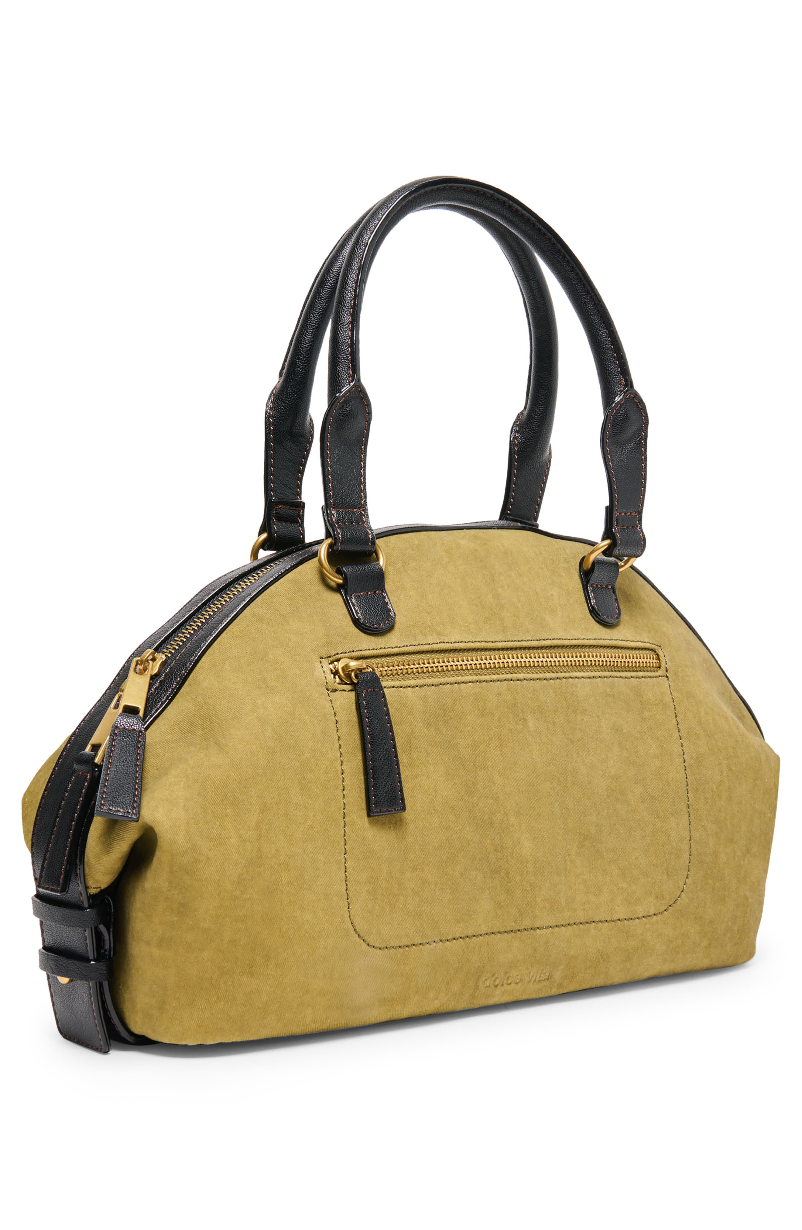 Dolce Vita Sion Cotton Canvas Satchel, Alternate, color, Olive
