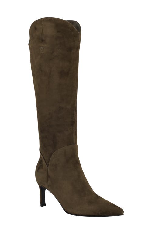 Guess Palisa Knee High Boot In Green