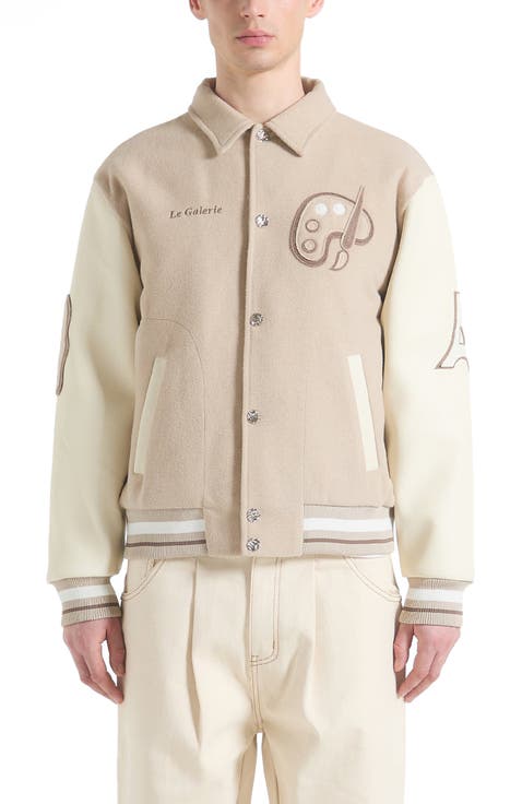 Le Galerie Wool-Blend Varsity Jacket