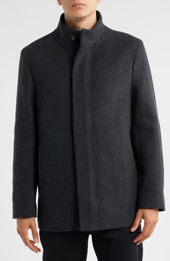 [完売品]Wool melton over coat 100% Wool Melton Peacoat 764