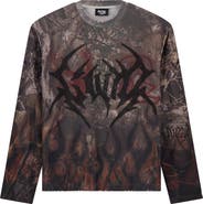 Rolling Loud Gothic Flame Long Sleeve Thermal T-Shirt