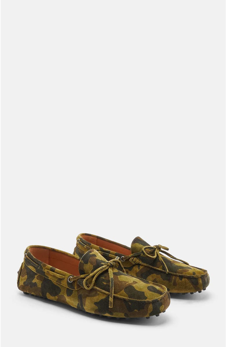 SCAROSSO James Driving Shoes, Main, color, Camo - Suede