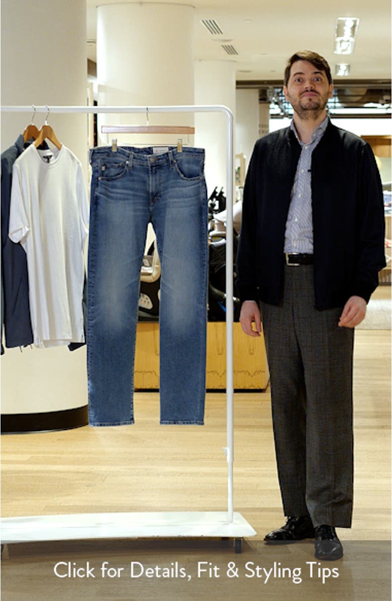 Protégé Classic Straight Leg Stretch Jeans, sales video thumbnail