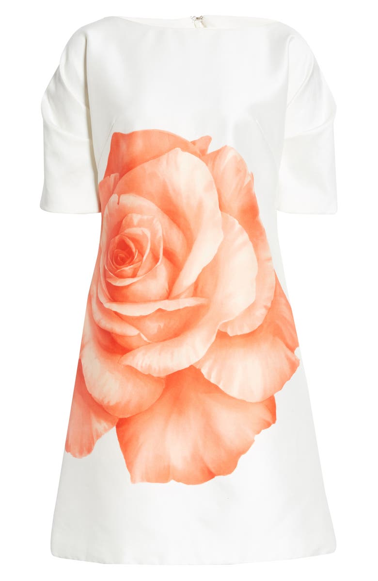 Lela Rose Rose Print Sheath Dress, Alternate, color, 