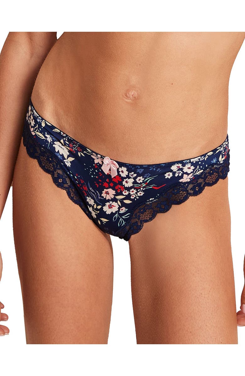 Adore Me Kati Hipster Panties, Main, color, Floral Blue