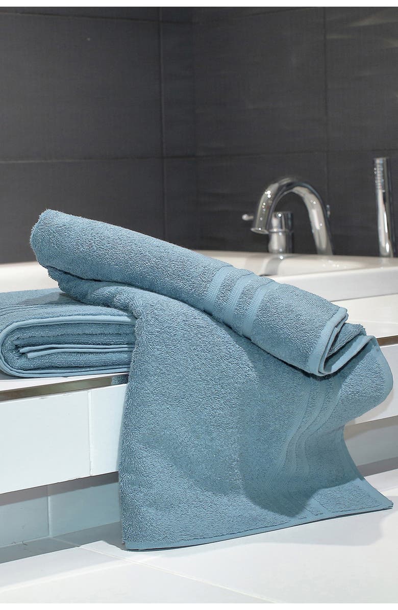 Linum Home Textiles Denzi Turkish Cotton Bath Towel - Set of 2, Alternate, color, Denzi Blue