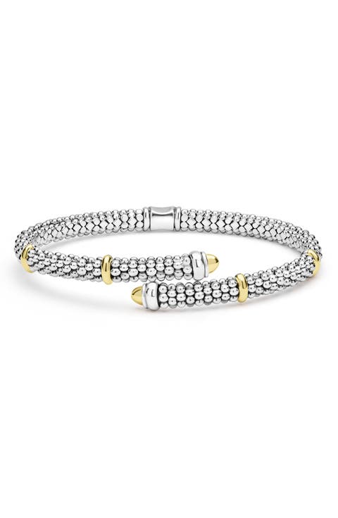 2-Tone Caviar Versa Bypass Bracelet