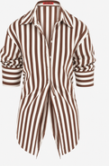 SIMONMILLER Loch Poplin Tie Back Button Up Shirt
