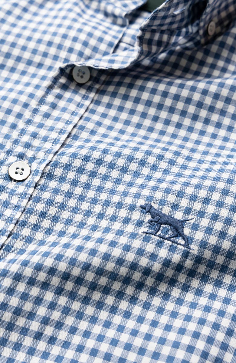 Rodd & Gunn Sports Fit Gingham Button-Down Oxford Shirt, Alternate, color, Sea Blue
