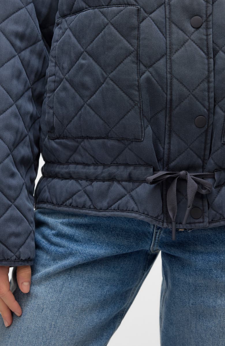 VERO MODA Laguna Quilted Jacket, Alternate, color, Obsidian