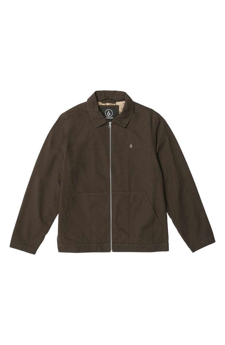 Volcom Oak Drive Lined Zip Shirt Jacket, Main, color,