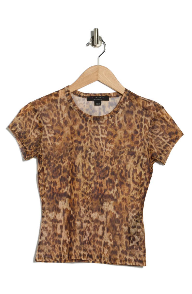 AllSaints Ellie Mesh T-Shirt, Main, color, 