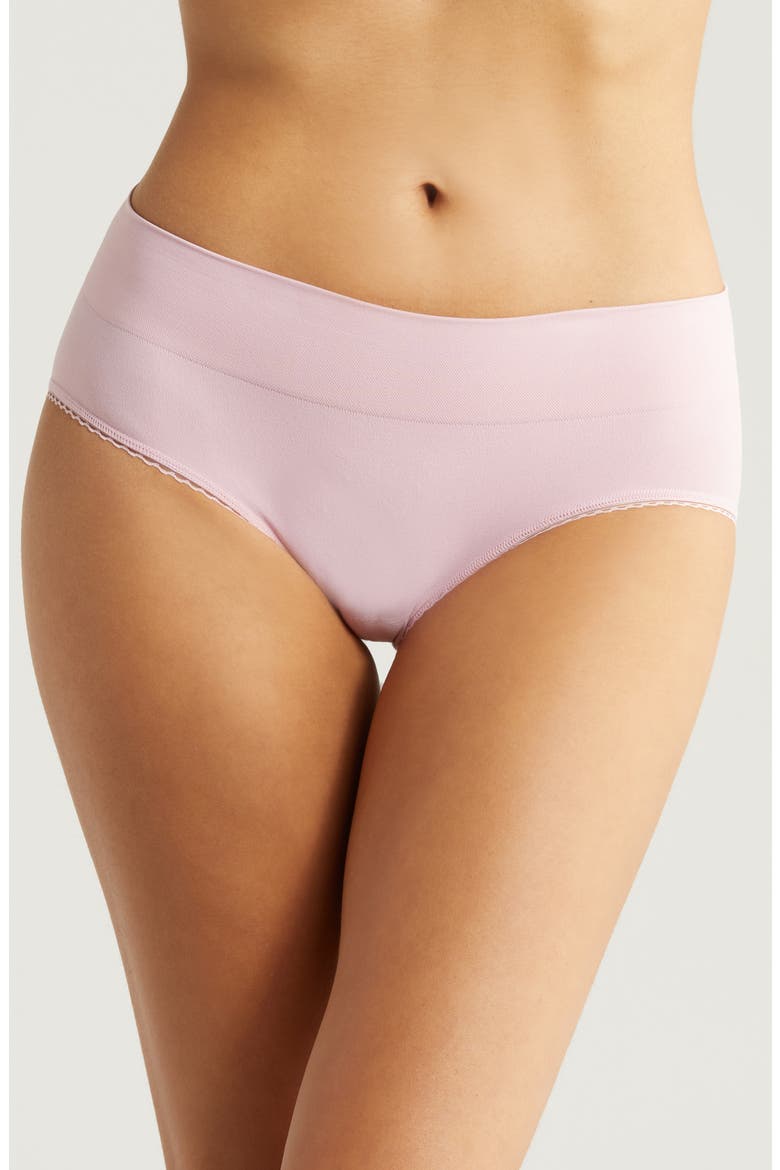 Feeling Flexible Hipster Briefs, Main, color, PINK NECTAR