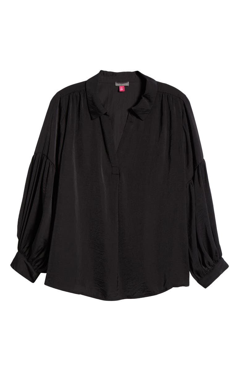 Vince Camuto Split Neck Balloon Sleeve Top, Alternate, color, 