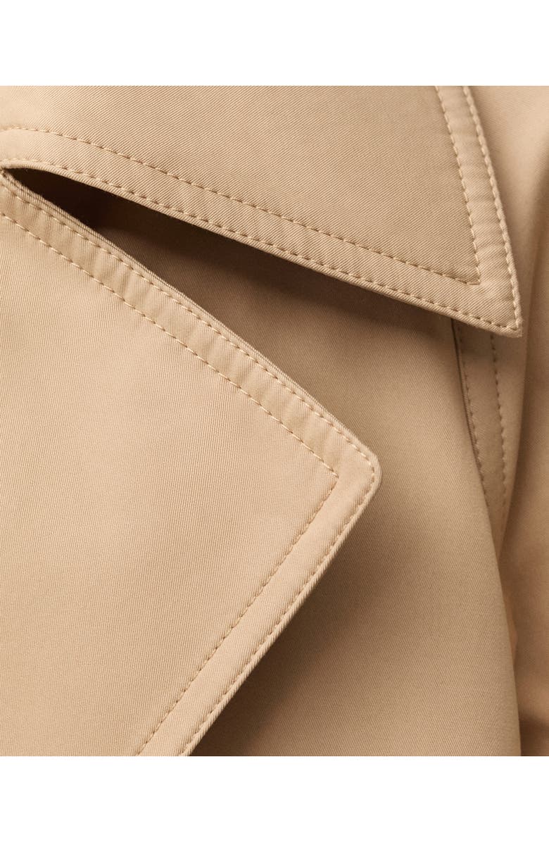 MANGO Oversize Long Cotton Trench Coat, Alternate, color, 