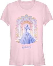 Wicked: For Good Juniors Wicked For Good Glinda Flowers and Trees T Shirt