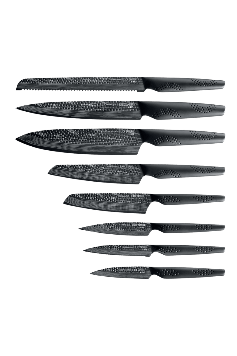 iD3® BLACK SAMURAI The Egg 9-Piece Knife Block, Alternate, color, Black