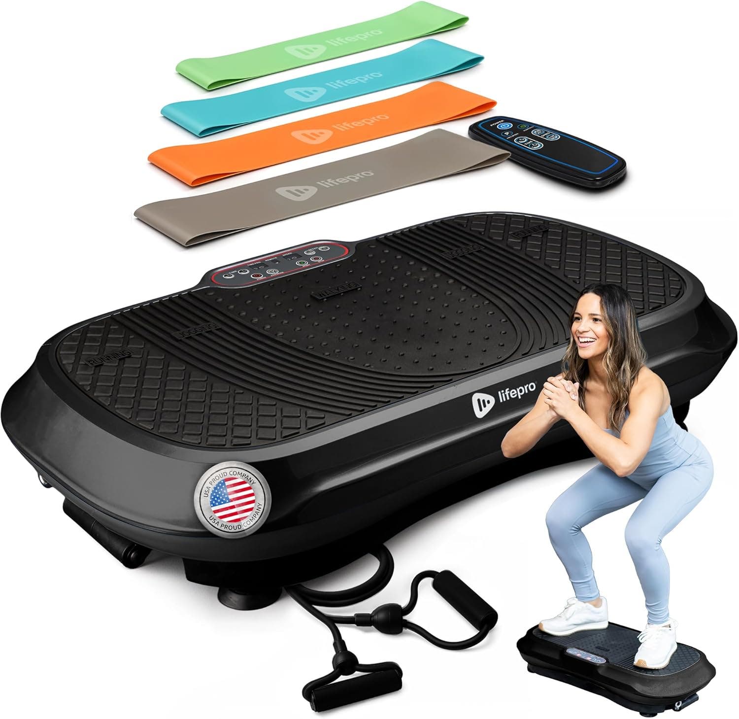 Lifepro Waver Vibration Plate Exercise Machine Whole Body Vibrating ...