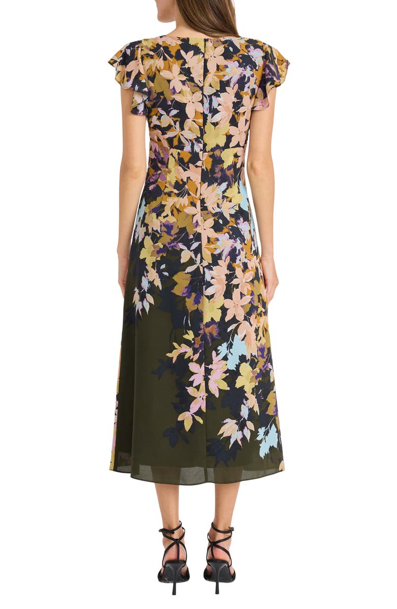 Maggy London Floral Empire Waist Maxi Dress, Alternate, color, 