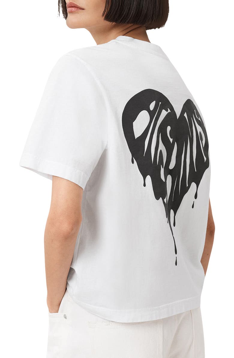 AllSaints Trip Lisa Boxy Cotton Graphic T-Shirt, Alternate, color, Optic White