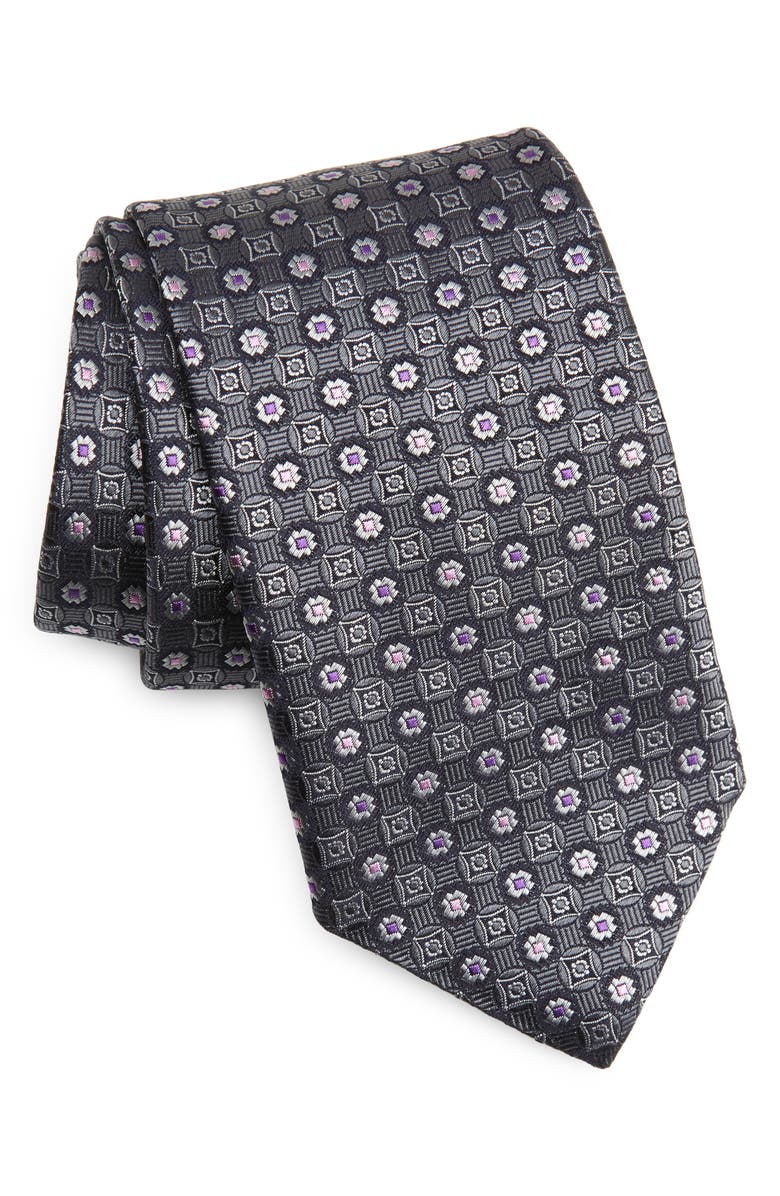Canali Medallion Silk Tie, Main, color, 