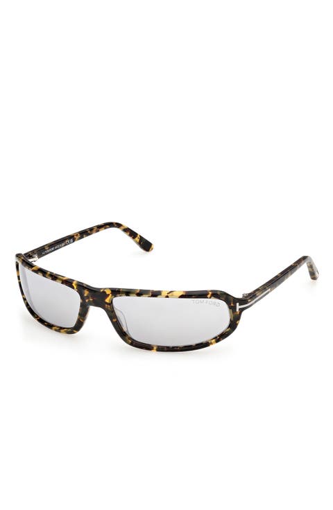 Addison-02 64mm Rectangular Sunglasses