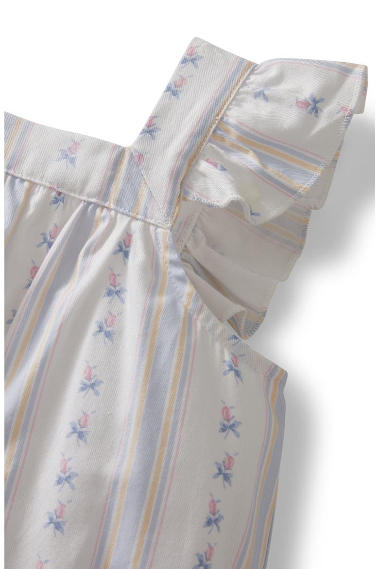 Clara Cottage Stripe Nightgown, Alternate, color, WHITE