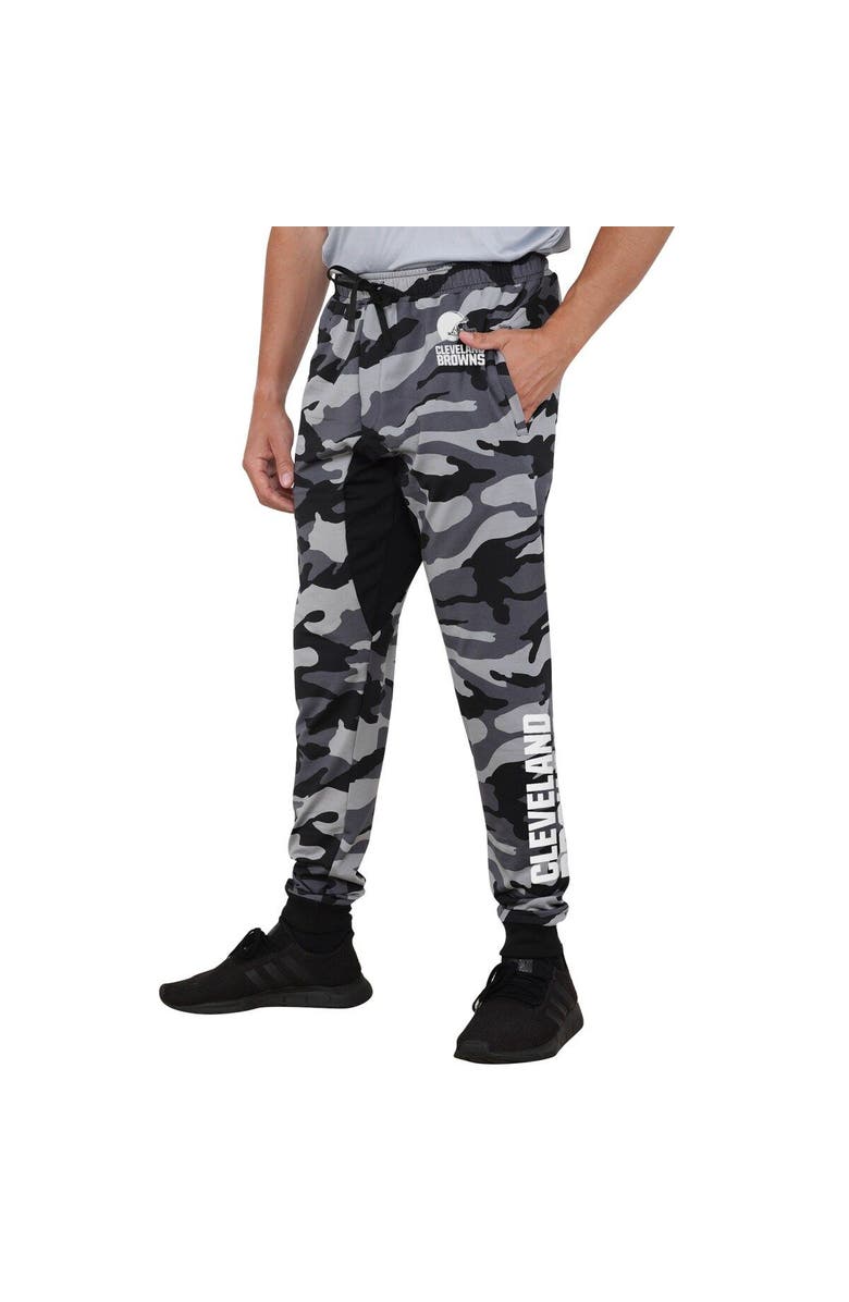 FOCO Men's FOCO Black Cleveland Browns Camo Jogger Pants, Alternate, color, 