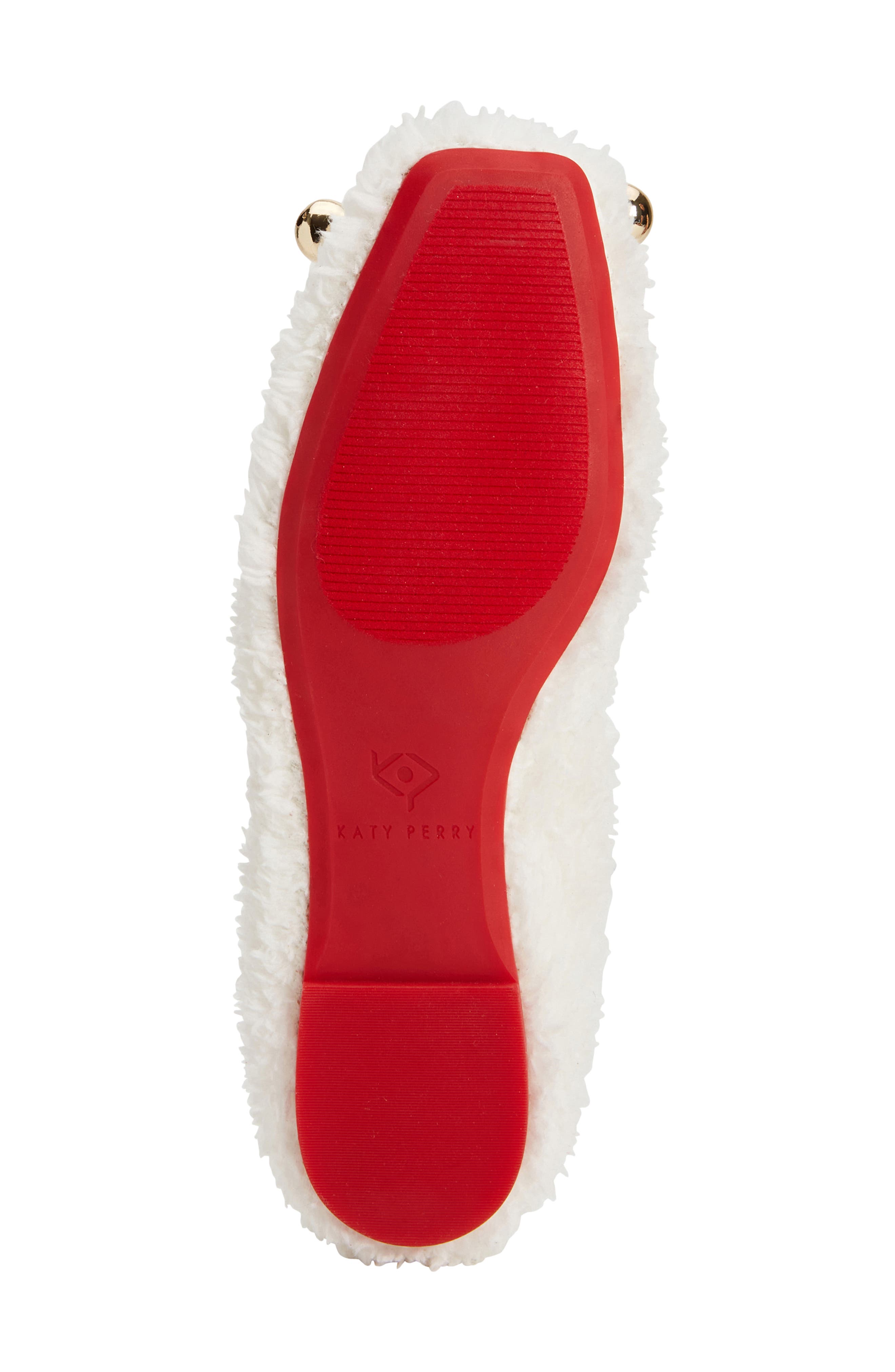 The Evie Ballet Flat, Alternate, color, OFF WHITE/ TRUE RED