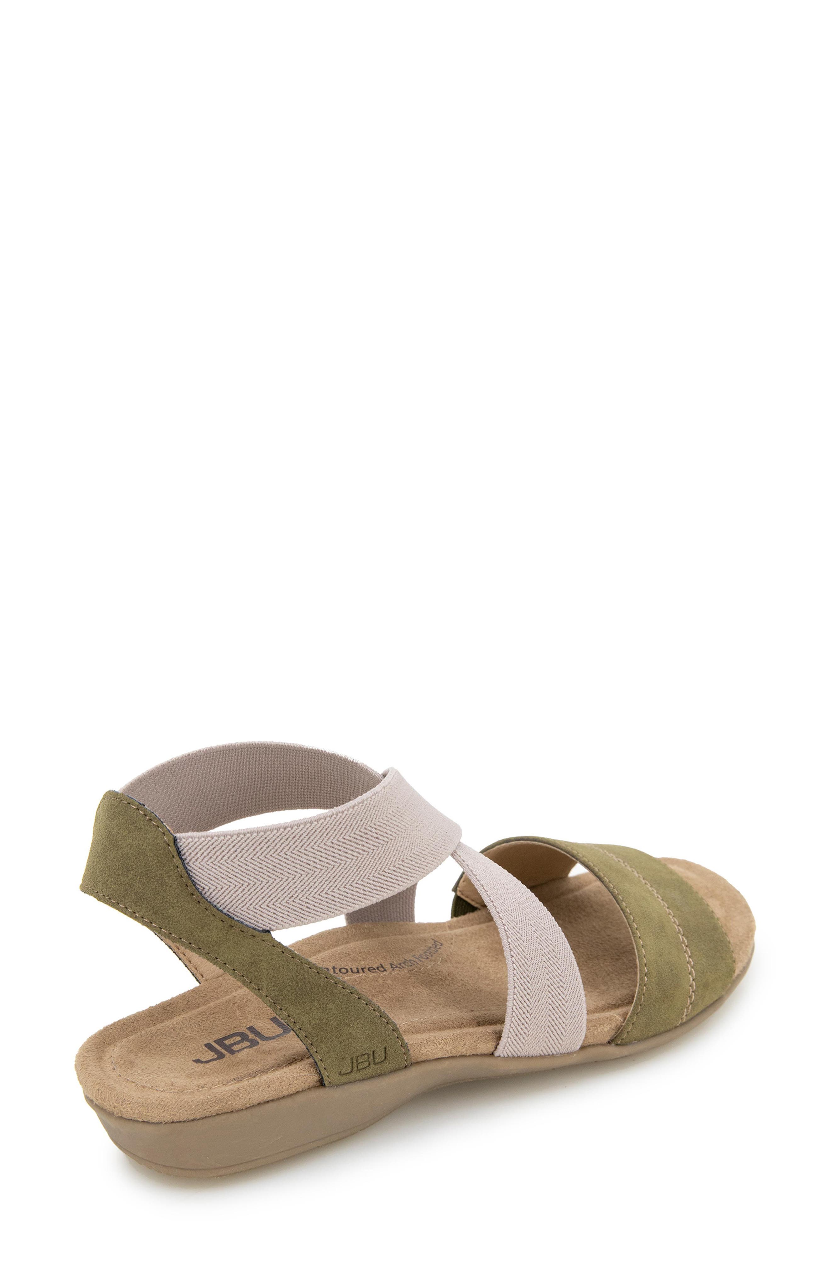 JBU Meg Sandal, Alternate, color, Olive/ Taupe