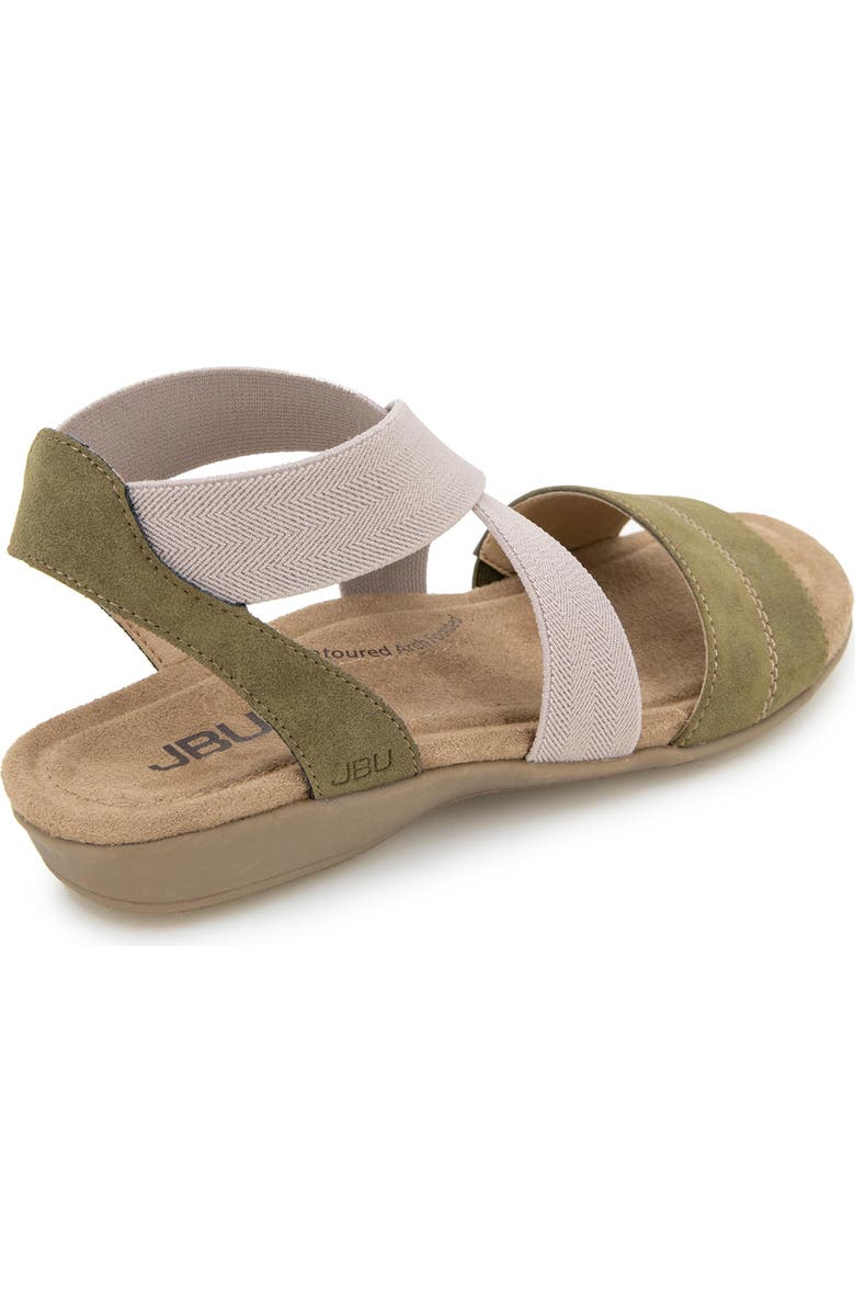 JBU Meg Sandal, Alternate, color, Olive/ Taupe