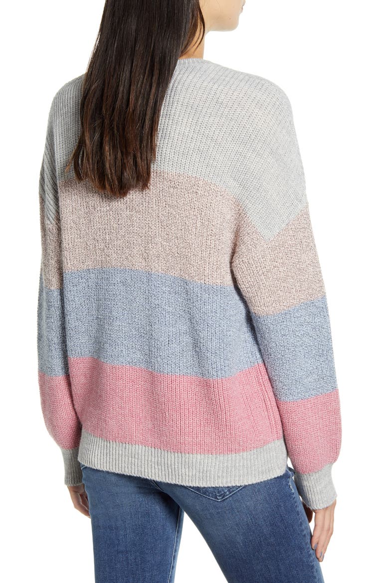 Elaine Stripe Pullover, Alternate, color, MULTI