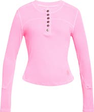 Free People Cool Down Stretch Cotton Crewneck Top