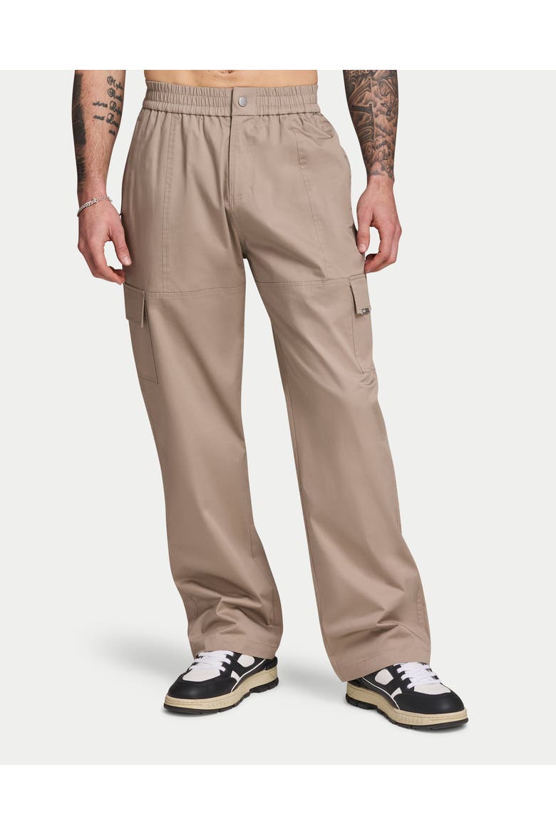 Utility Relaxed Fit Cargo Trousers, Main, color, Stone