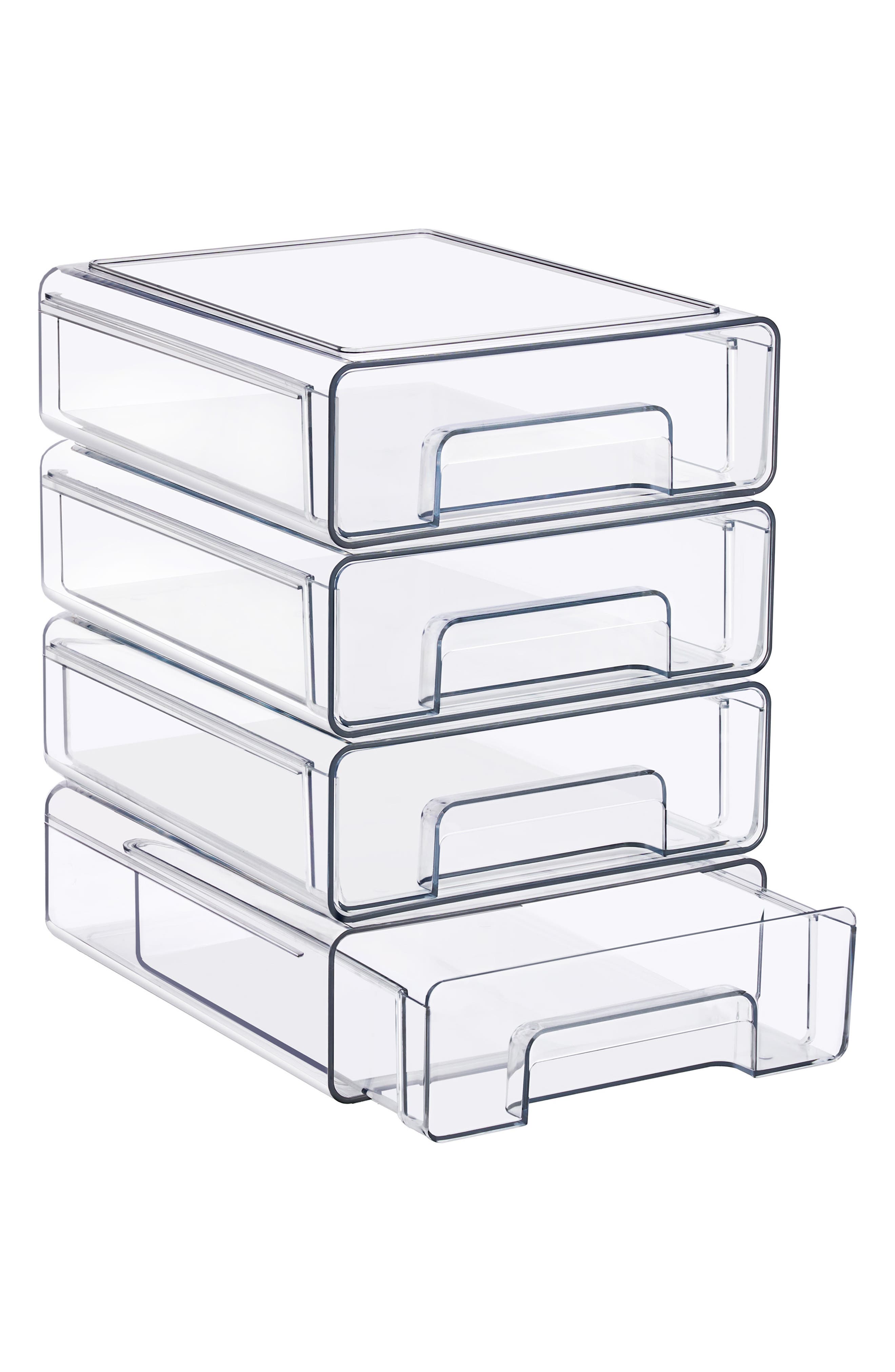 Set of 4 Medium Stackable Drawers