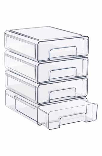 Set of 4 Medium Stackable Drawers