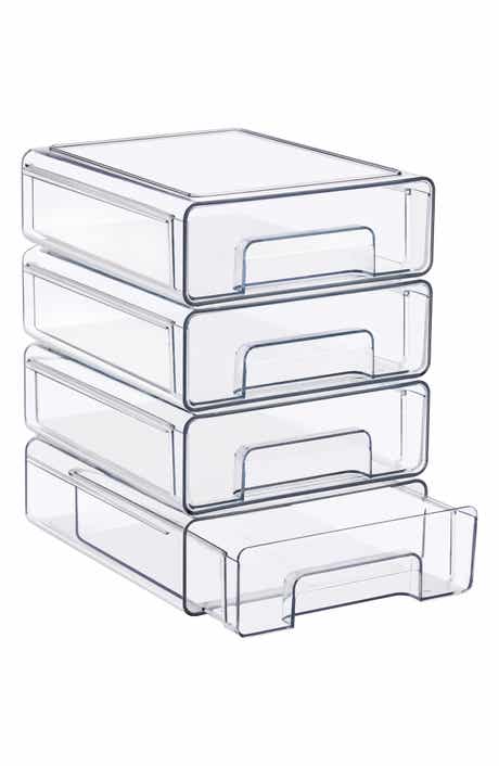 Set of 4 Medium Stackable Drawers