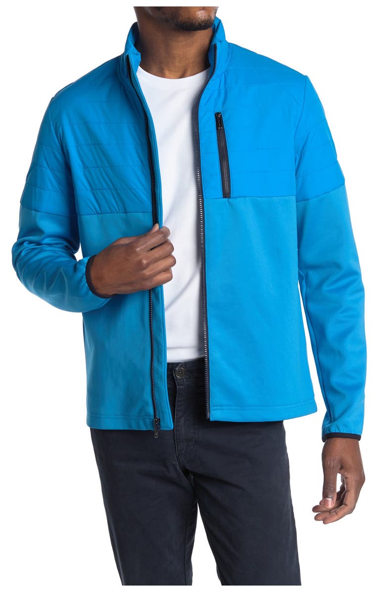 Bugatchi Full Zip Knit Jacket, Main, color, 