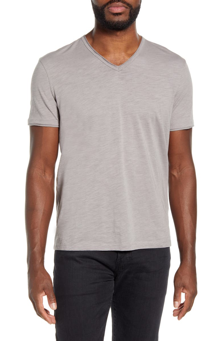 John Varvatos Star USA Slubbed V-Neck T-Shirt, Main, color, 