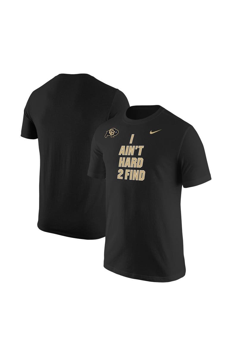 Nike Men's Nike Black Colorado Buffaloes I Ain't Hard To Find T-Shirt, Main, color, 