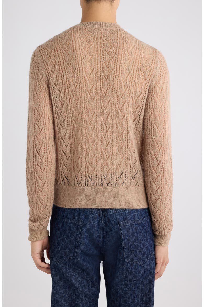 Moxie Open Stitch Sweater, Alternate, color, OLIVE
