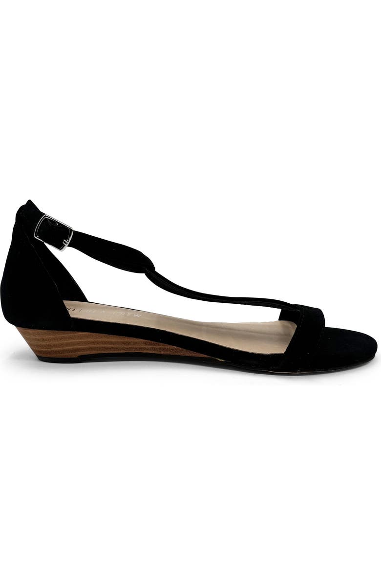 CHELSEA CREW Samira Wedge Sandal, Alternate, color, Black Suede