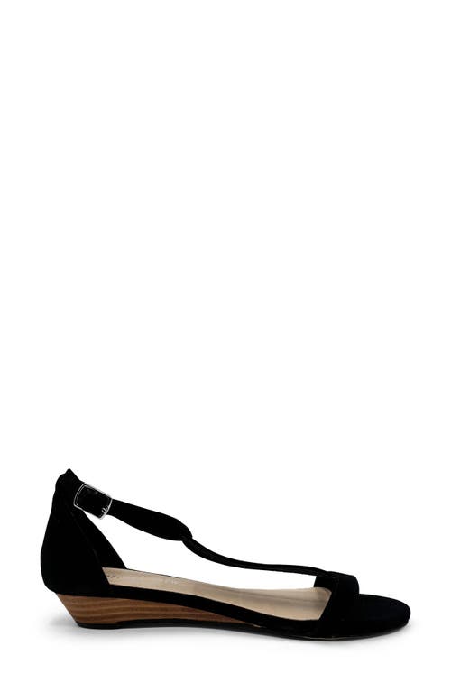 Shop Chelsea Crew Samira Wedge Sandal In Black Suede